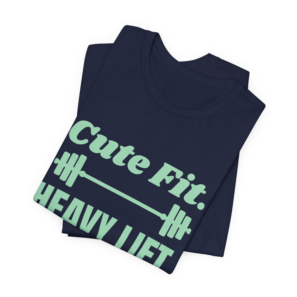 Cute Fit. Heavy Lift Tee (Mint Green Ink)