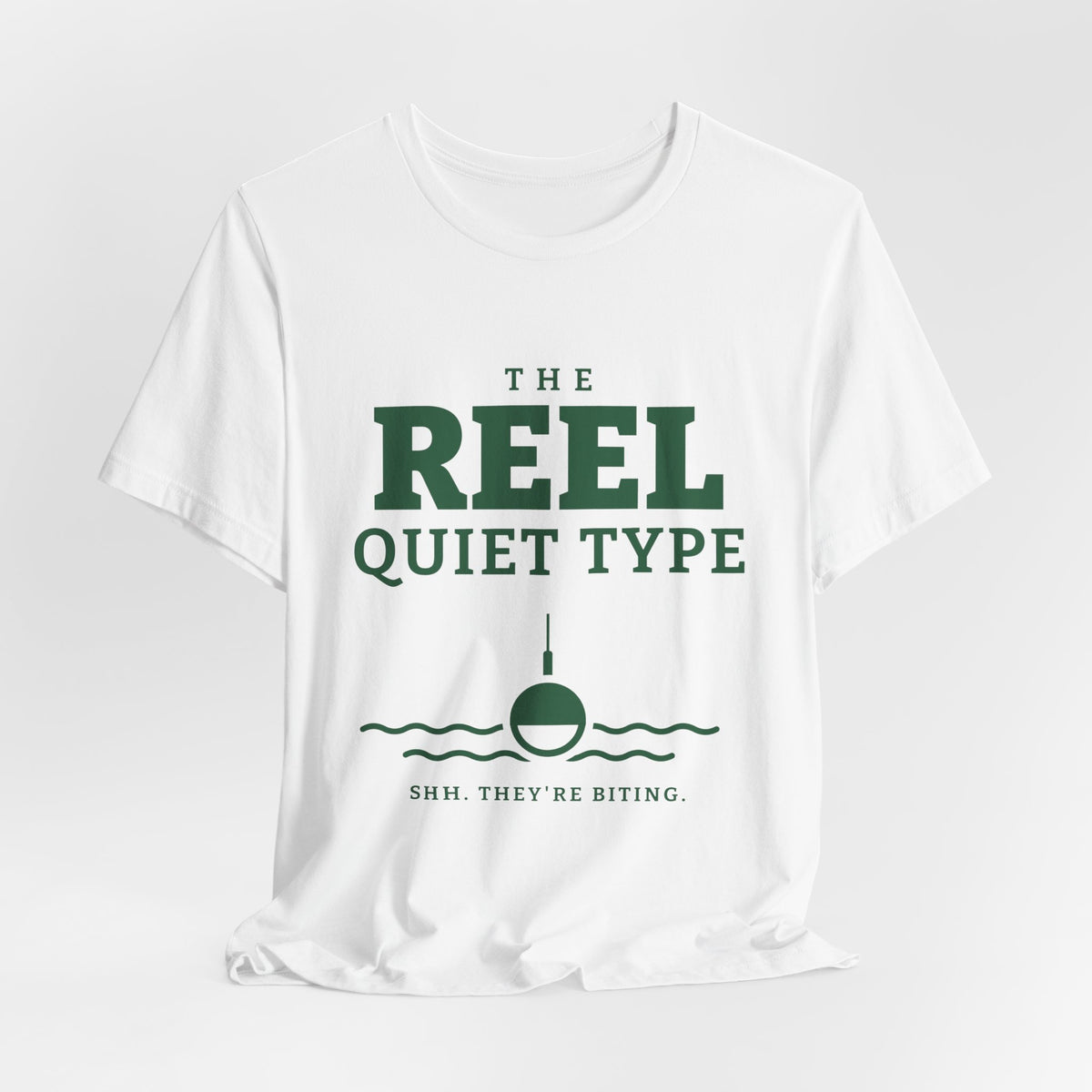 The Reel Quiet Type Tee (Forest Green Ink)