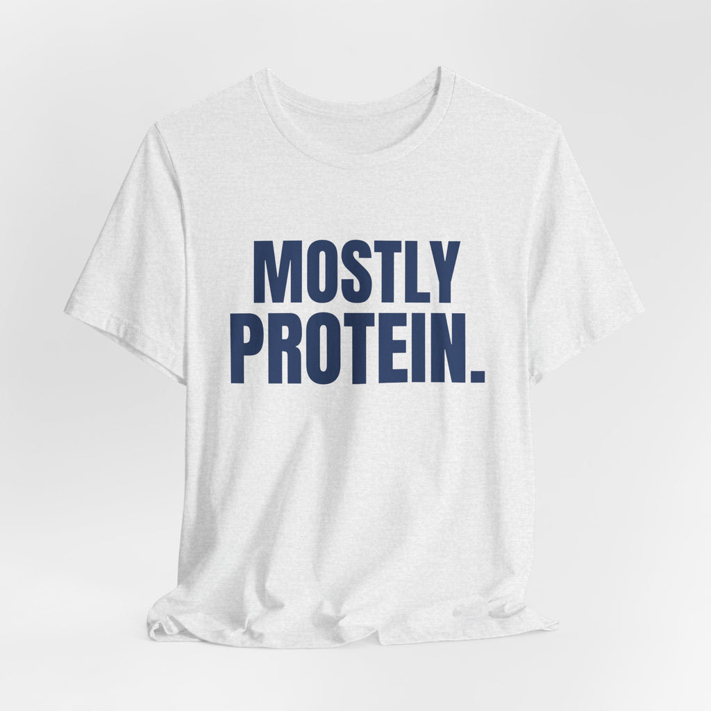 Mostly Protein Tee (Navy Blue Ink)