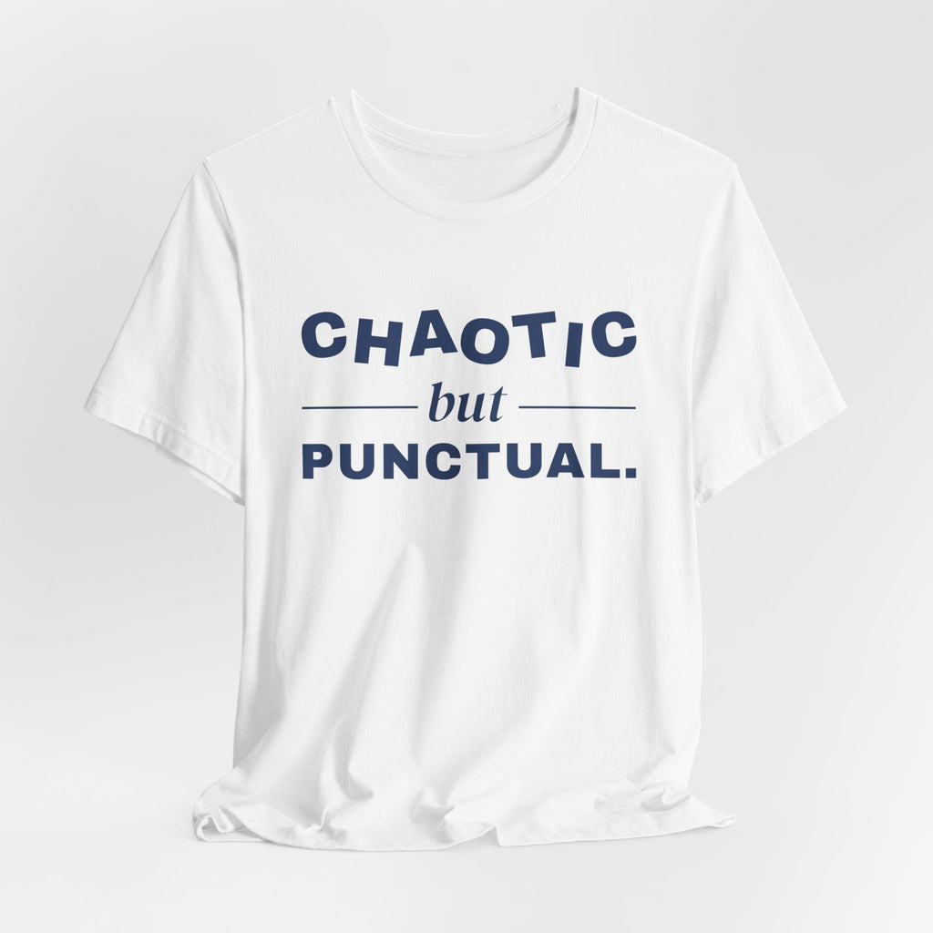 Chaotic but Punctual Tee (Navy Blue Ink)