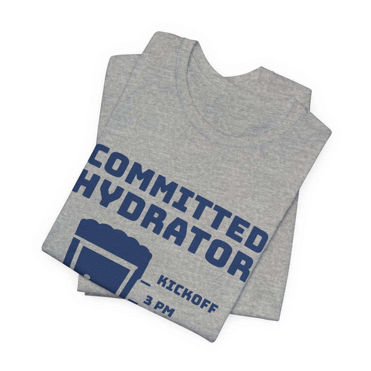 Committed Hydrator (Beer Counts) Tee (Navy Blue Ink)
