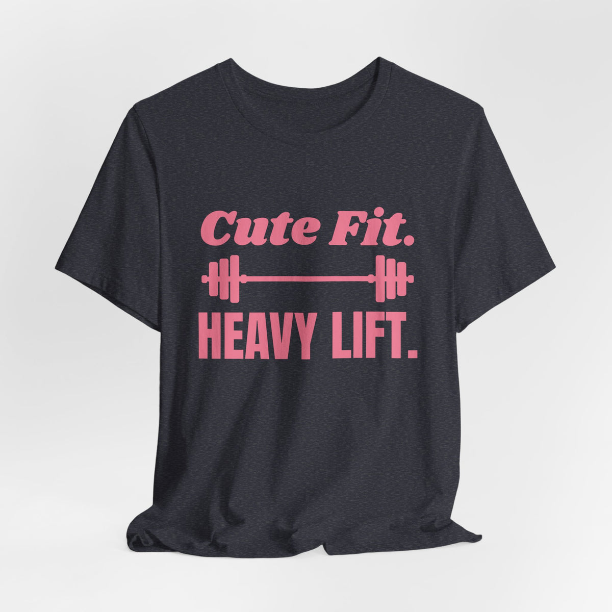 Cute Fit. Heavy Lift Tee (Rose Pink)