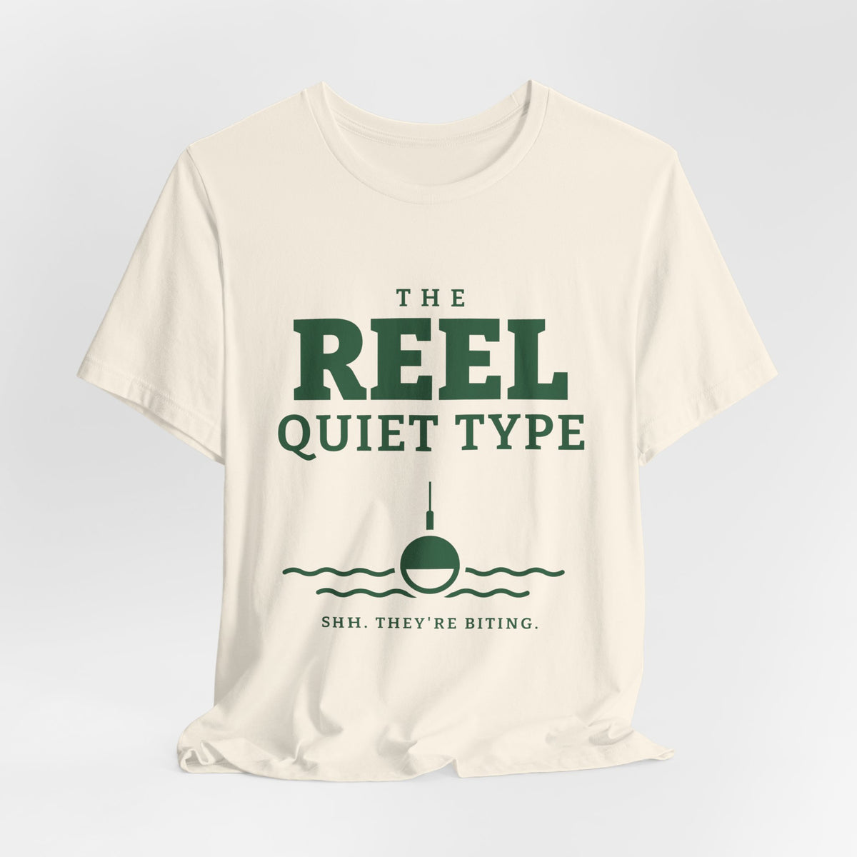 The Reel Quiet Type Tee (Forest Green Ink)