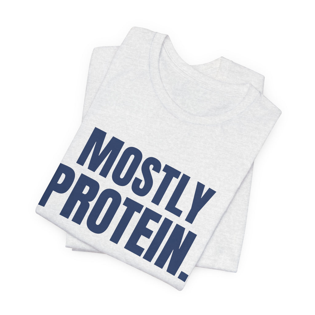 Mostly Protein Tee (Navy Blue Ink)