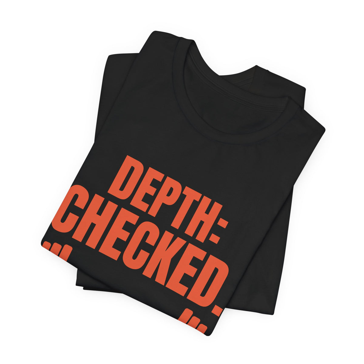 Depth: Checked Tee (Orange)