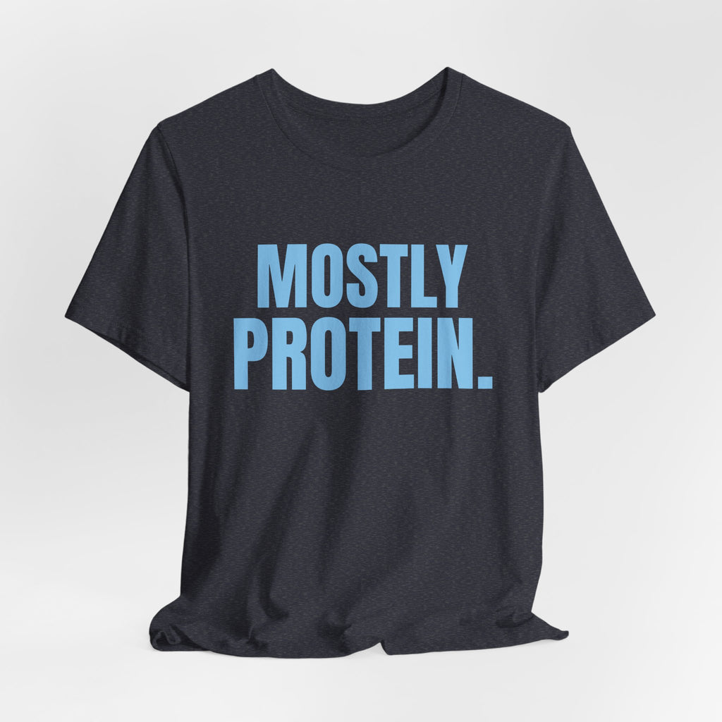 Mostly Protein Tee (Sky Blue Ink)