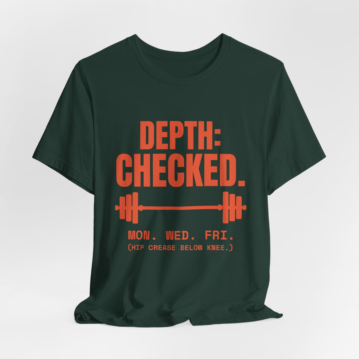 Depth: Checked Tee (Orange)