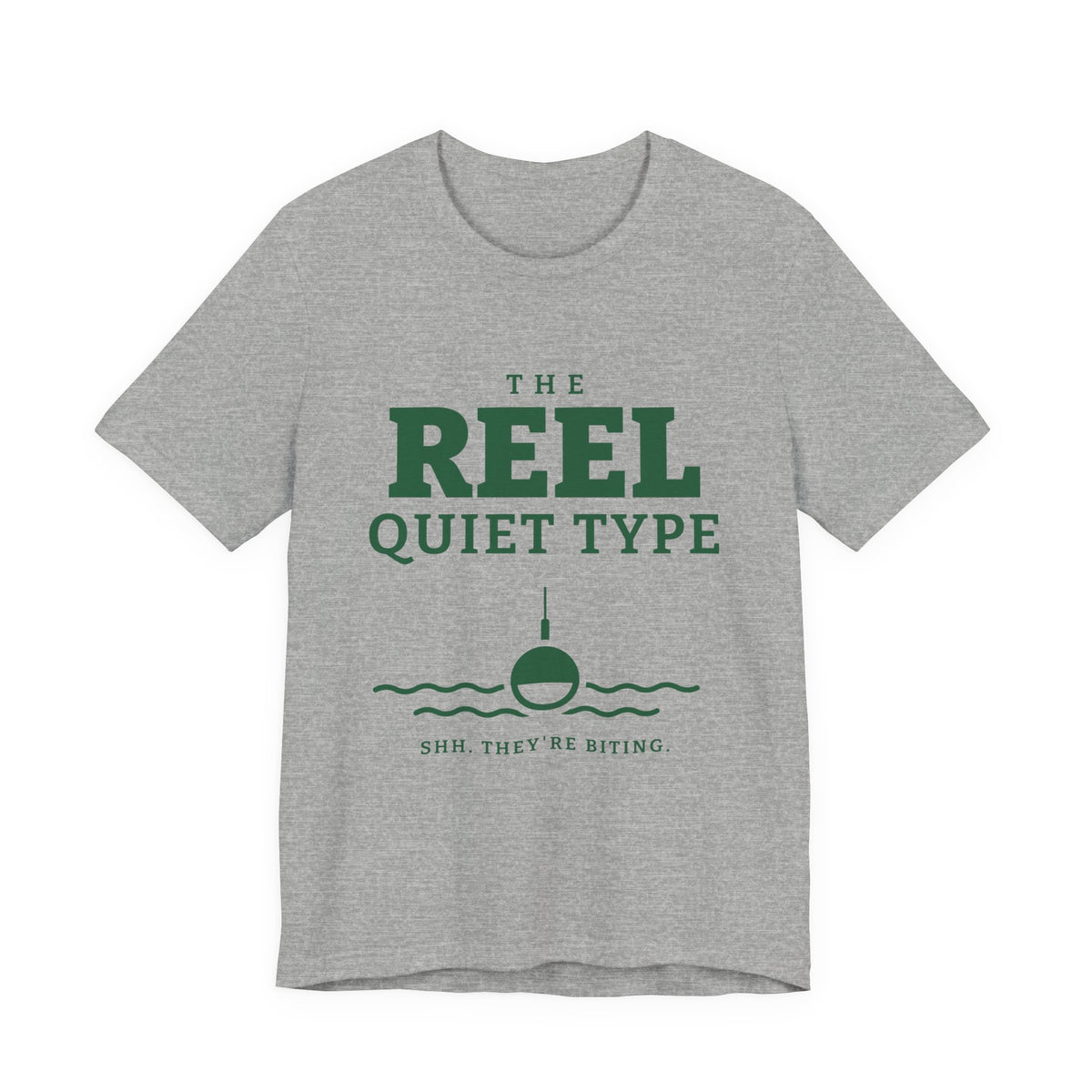 The Reel Quiet Type Tee (Forest Green Ink)