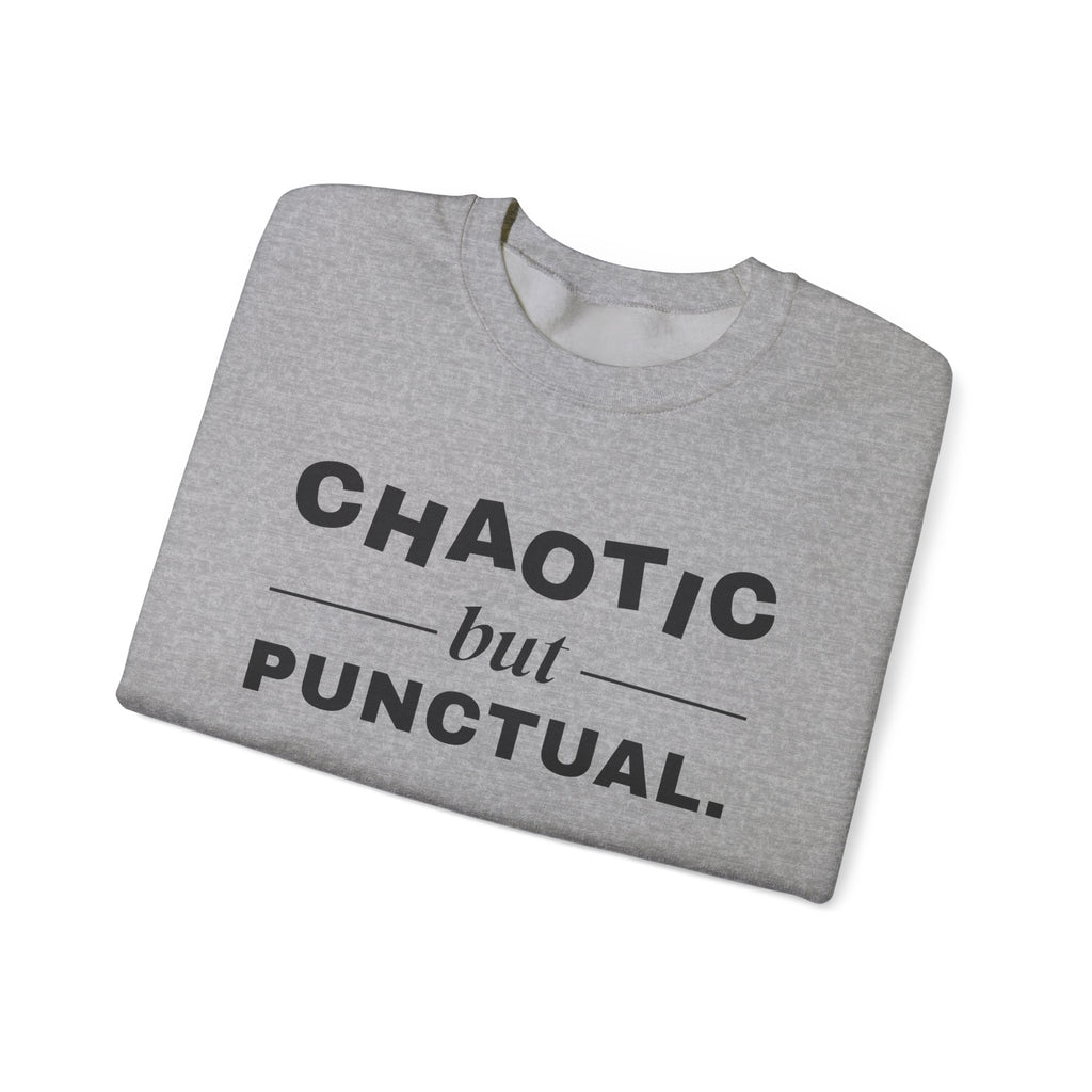Chaotic but Punctual Crewneck Sweatshirt (Light)