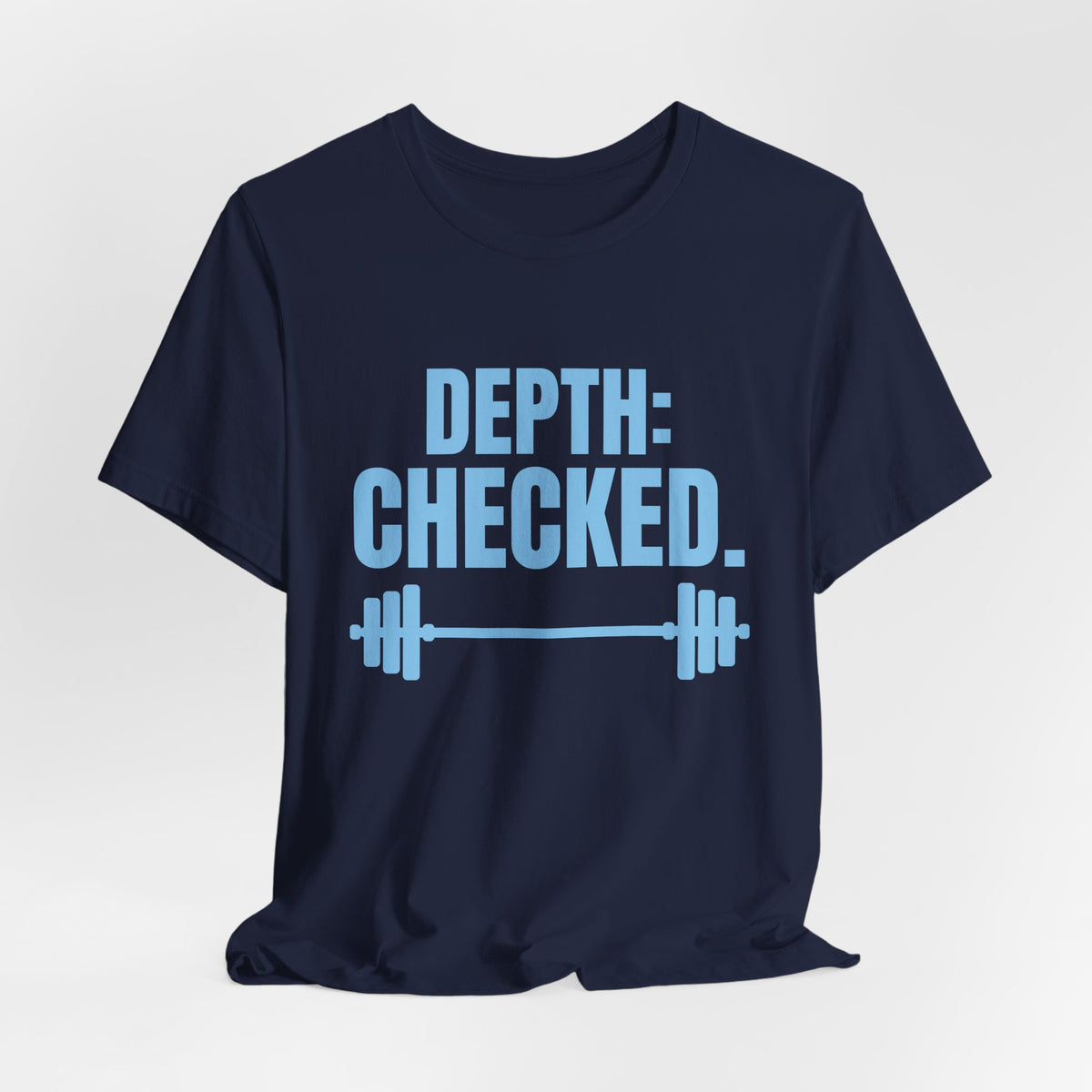 Depth: Checked Tee (Sky Blue Ink)