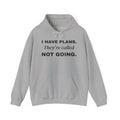 I Have Plans. They're Called Not Going. Hoodie (Light)