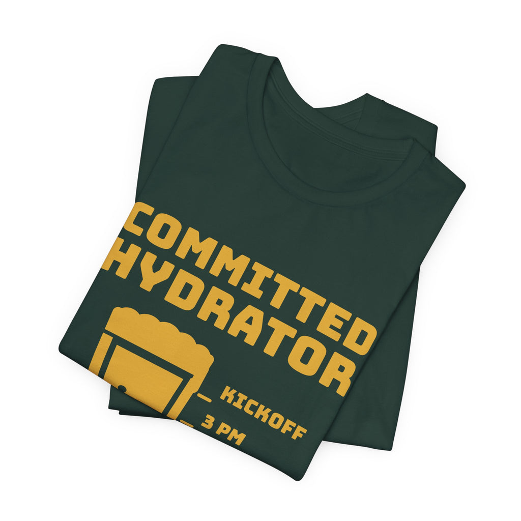 Committed Hydrator (Beer Counts) Tee (Gold Ink)