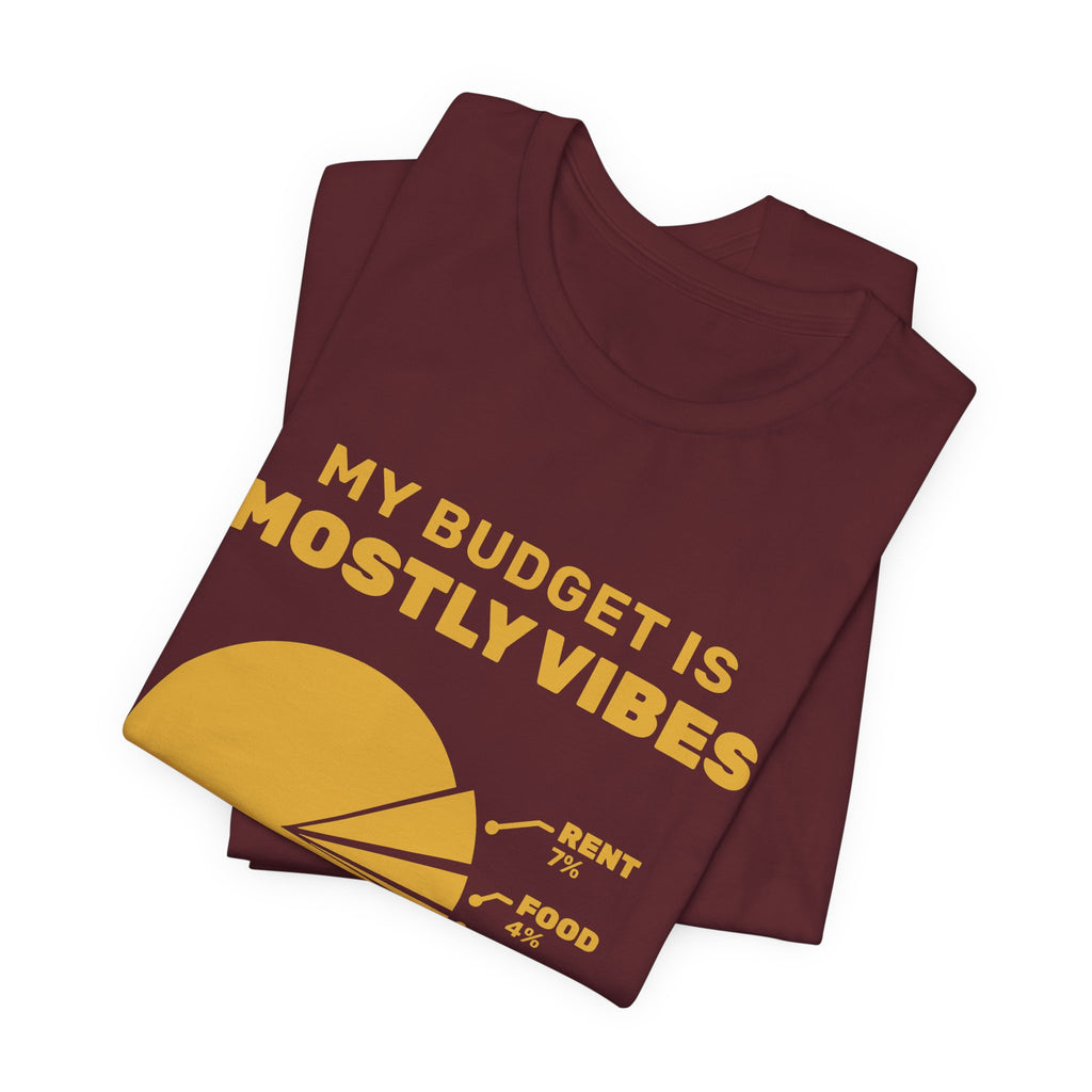 My Budget Is Mostly Vibes Tee (Gold Ink)