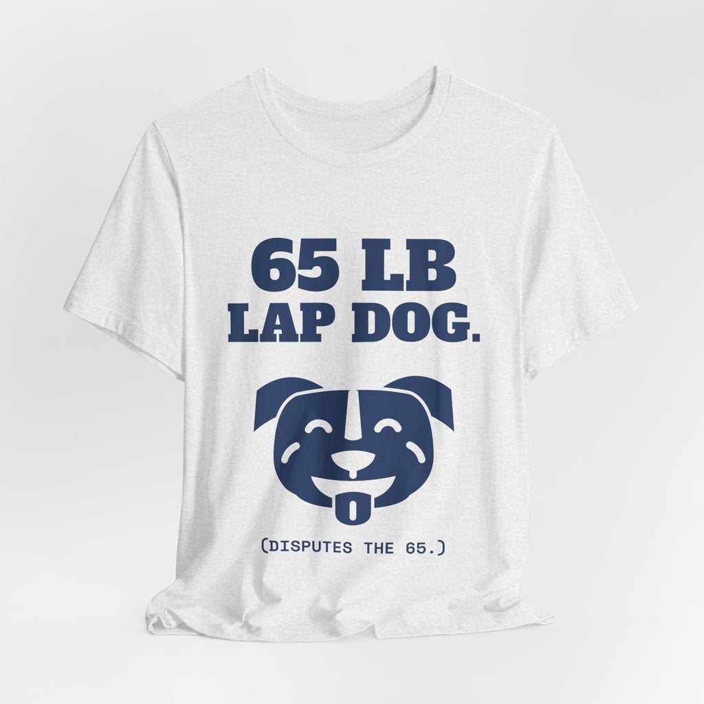 65 lb Lap Dog Tee (Navy Blue Ink)