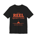 The Reel Quiet Type Tee (Orange Ink)