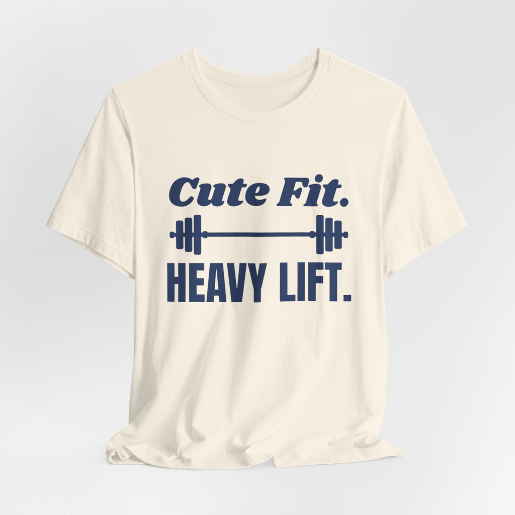 Cute Fit. Heavy Lift Tee (Navy Blue Ink)