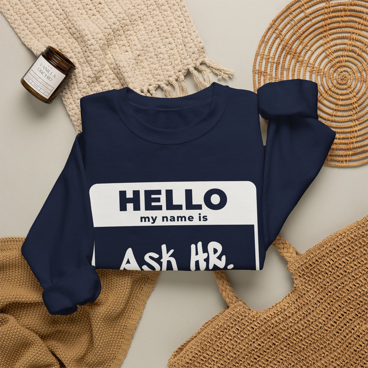 HR Knows Me by Name Crewneck Sweatshirt (Dark)