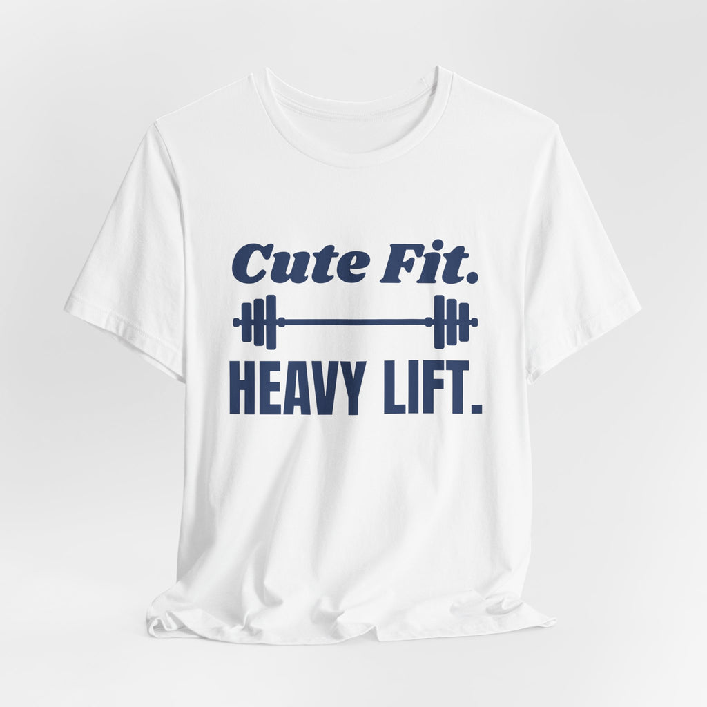 Cute Fit. Heavy Lift Tee (Navy Blue Ink)