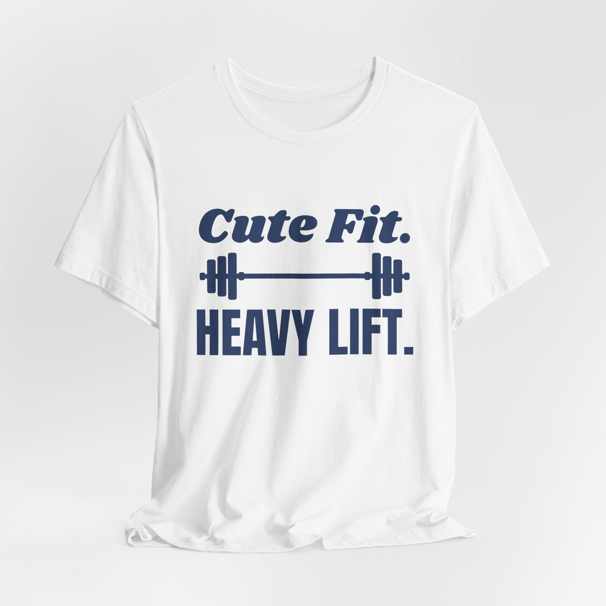 Cute Fit. Heavy Lift Tee (Navy Blue Ink)