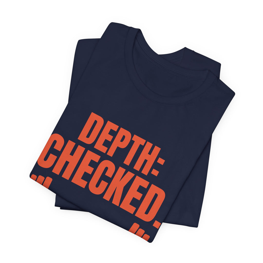 Depth: Checked Tee (Orange)