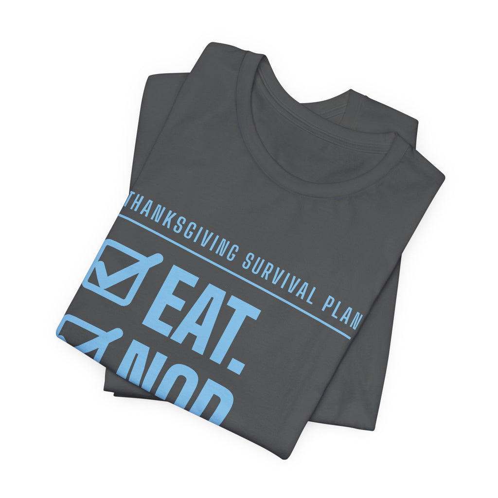 Eat. Nod. Leave. Tee (Sky Blue Ink)