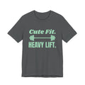 Cute Fit. Heavy Lift Tee (Mint Green Ink)