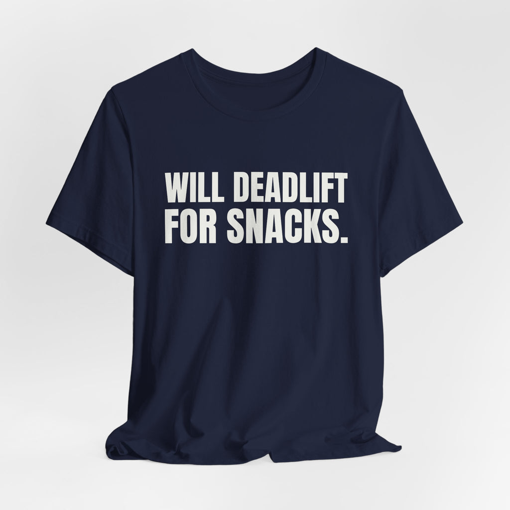 Will Deadlift for Snacks Tee (Dark)
