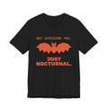 Not Avoiding You, Just Nocturnal Tee (Black / Orange)
