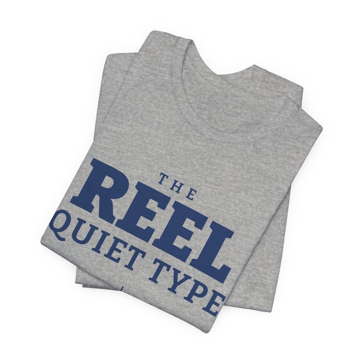 The Reel Quiet Type Tee (Navy Blue Ink)