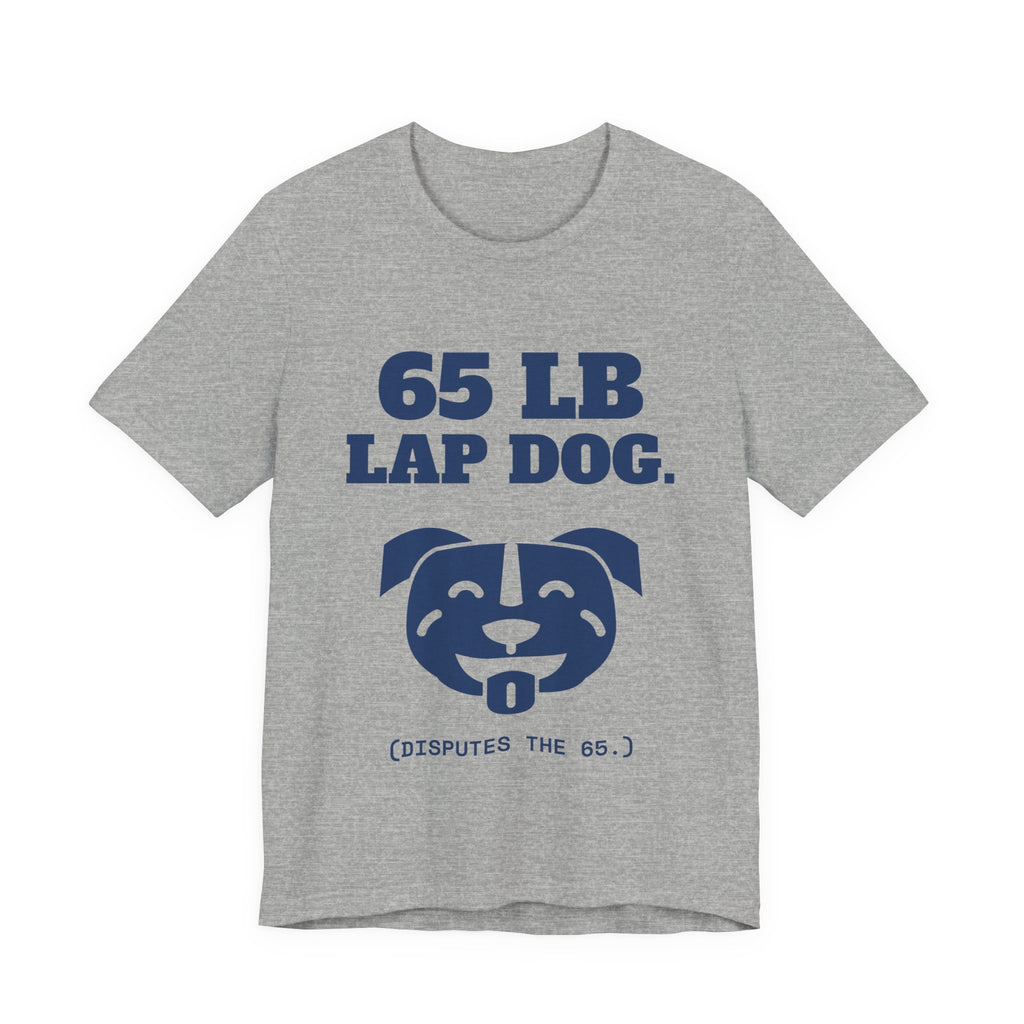 65 lb Lap Dog Tee (Navy Blue Ink)