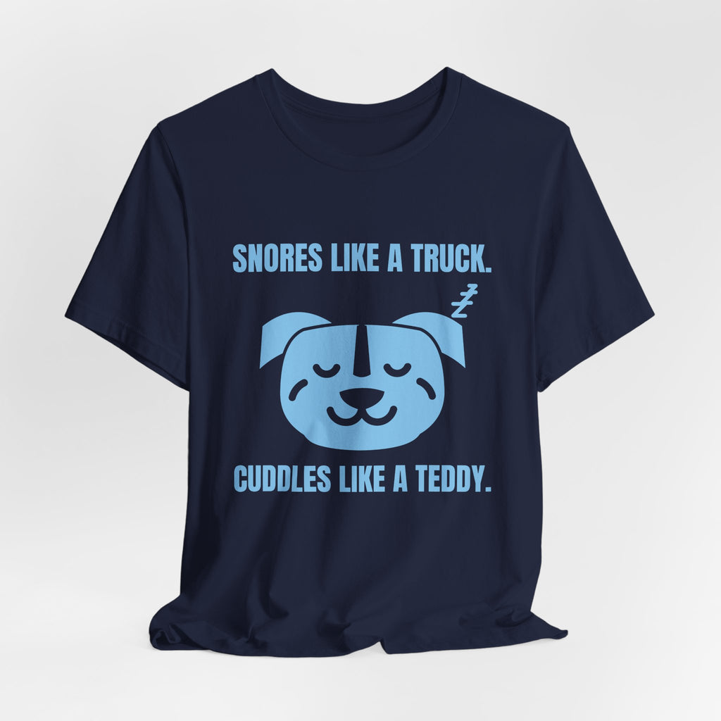 Snores Like a Truck Tee (Sky Blue Ink)