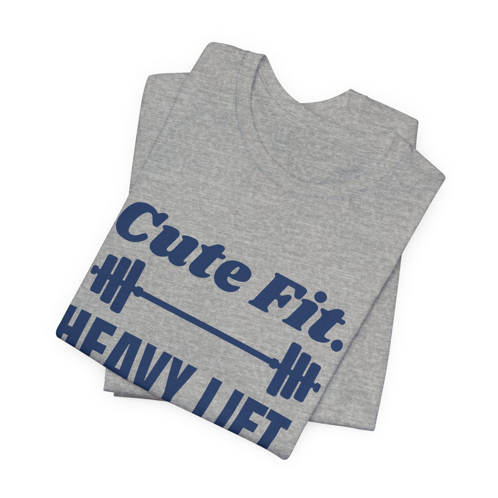 Cute Fit. Heavy Lift Tee (Navy Blue Ink)