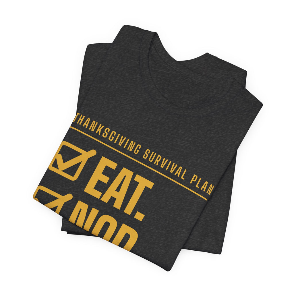 Eat. Nod. Leave. Tee (Gold Ink)