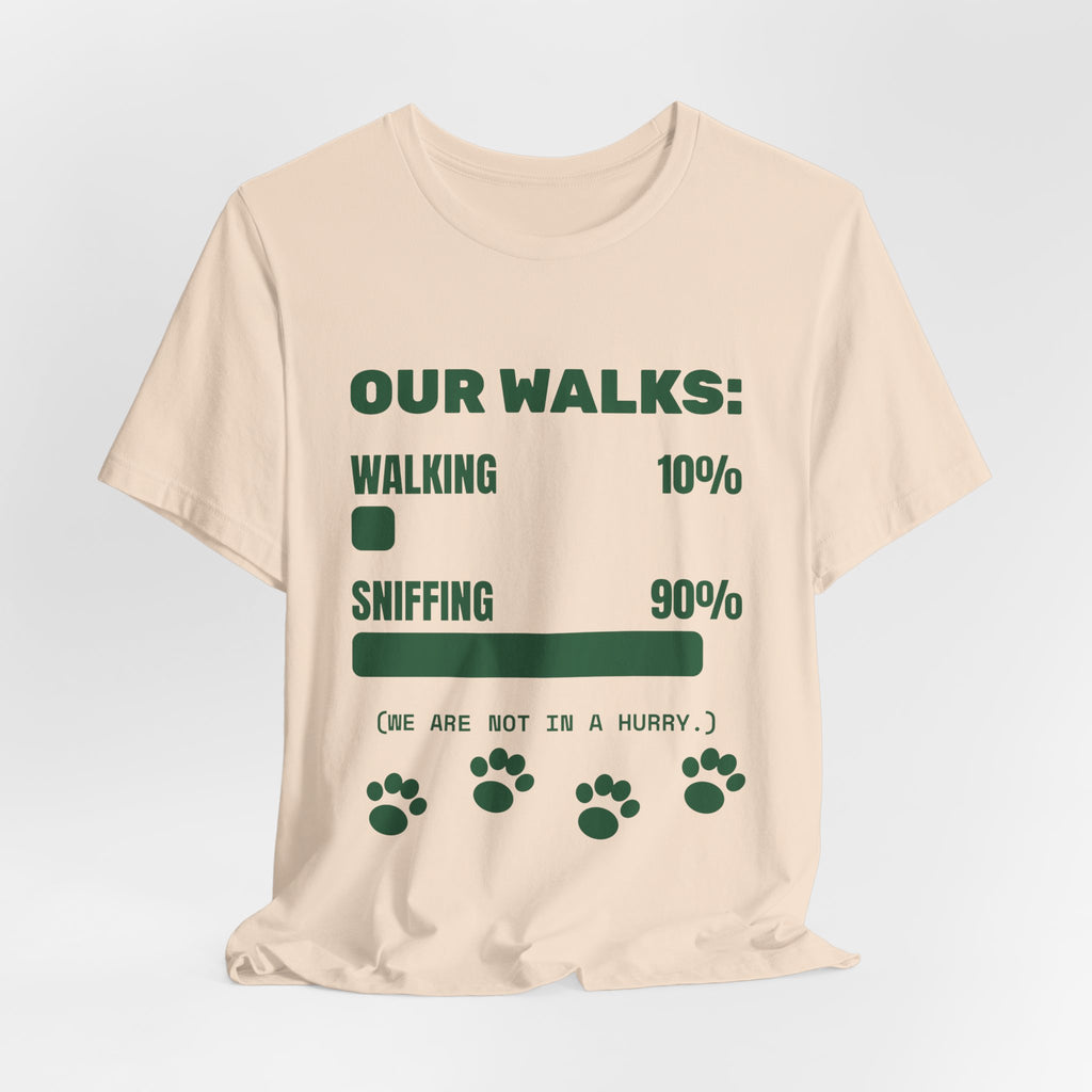 Our Walks: Sniffing 90% Tee (Forest Green Ink)