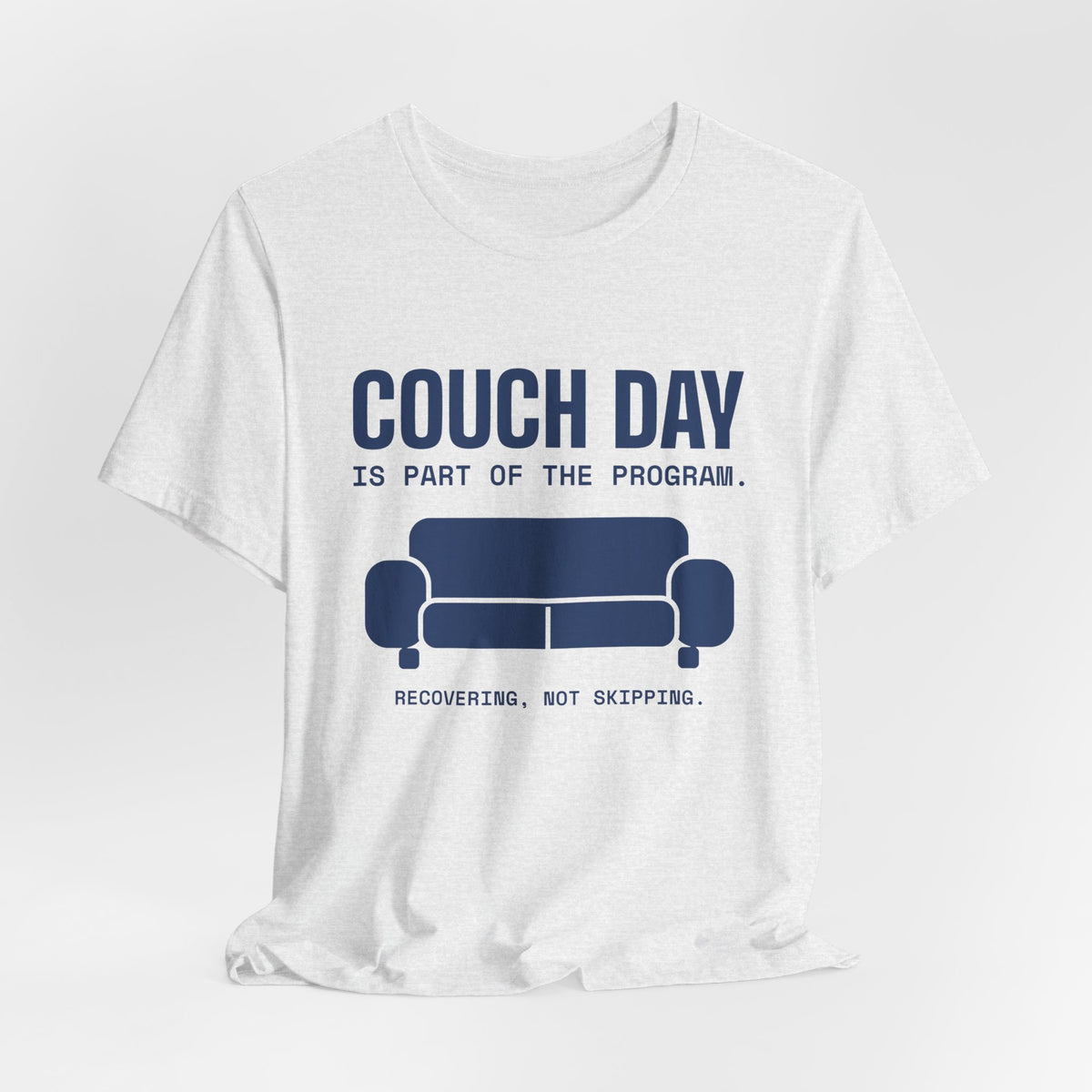 Couch Day Is Part of the Program Tee (Navy Blue Ink)