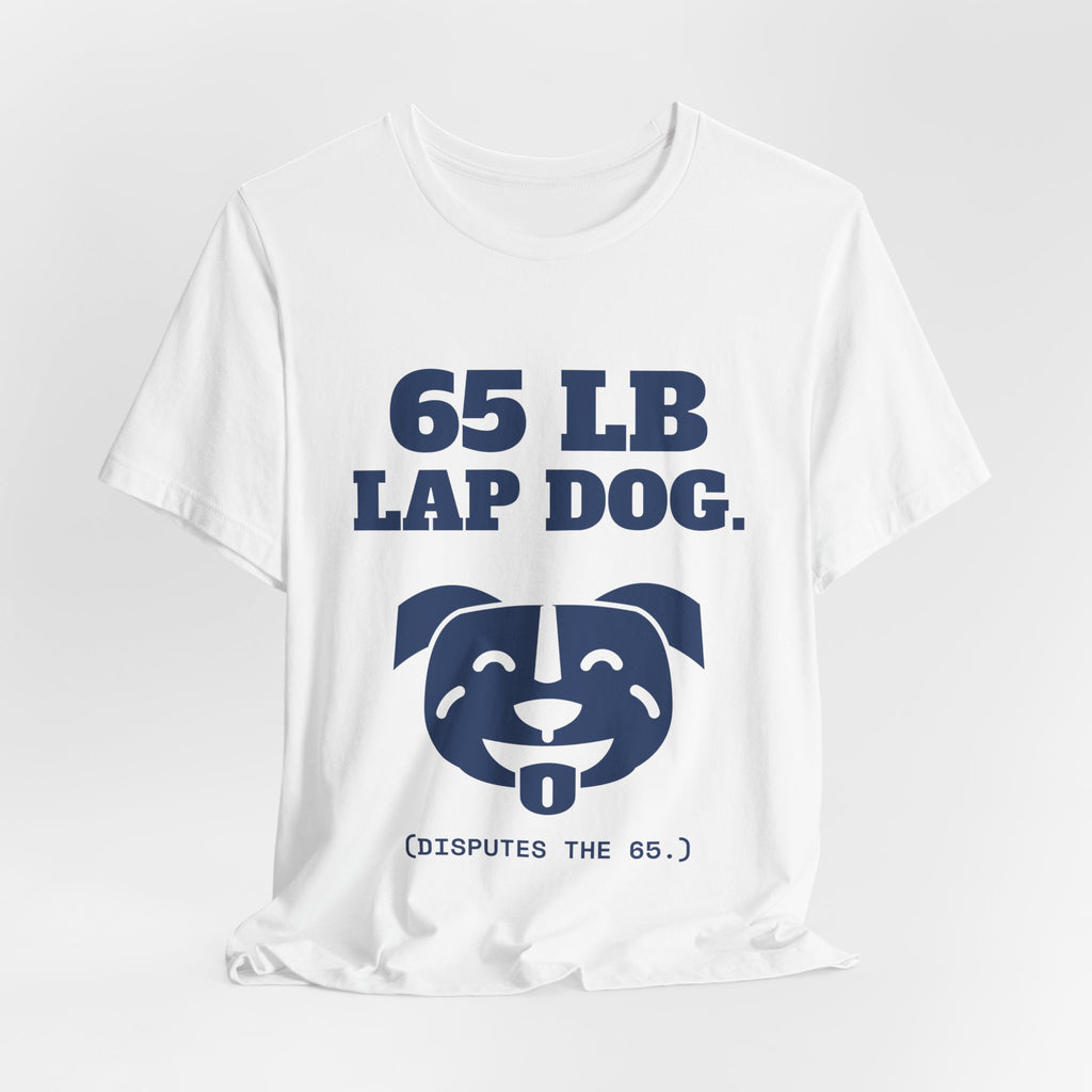 65 lb Lap Dog Tee (Navy Blue Ink)