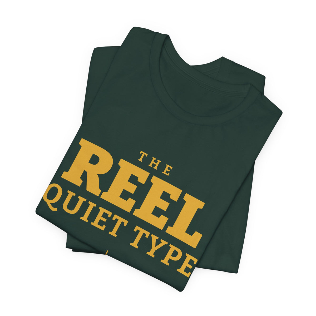 The Reel Quiet Type Tee (Gold Ink)