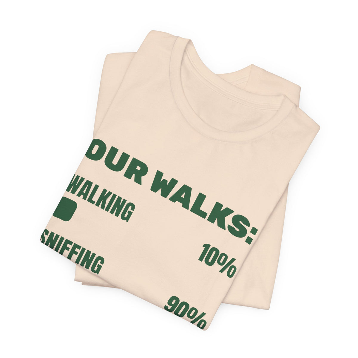 Our Walks: Sniffing 90% Tee (Forest Green Ink)