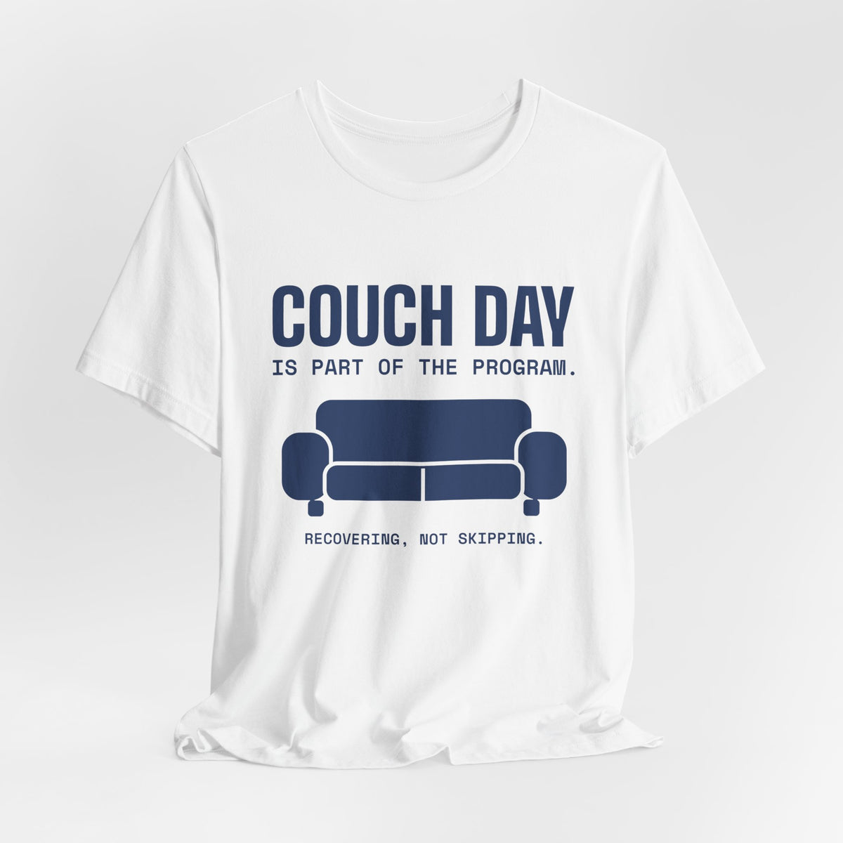 Couch Day Is Part of the Program Tee (Navy Blue Ink)