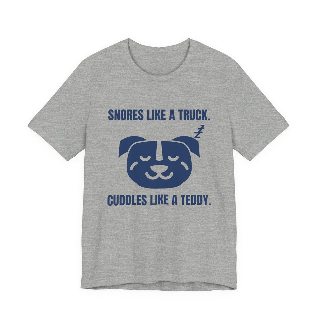 Snores Like a Truck Tee (Navy Blue Ink)