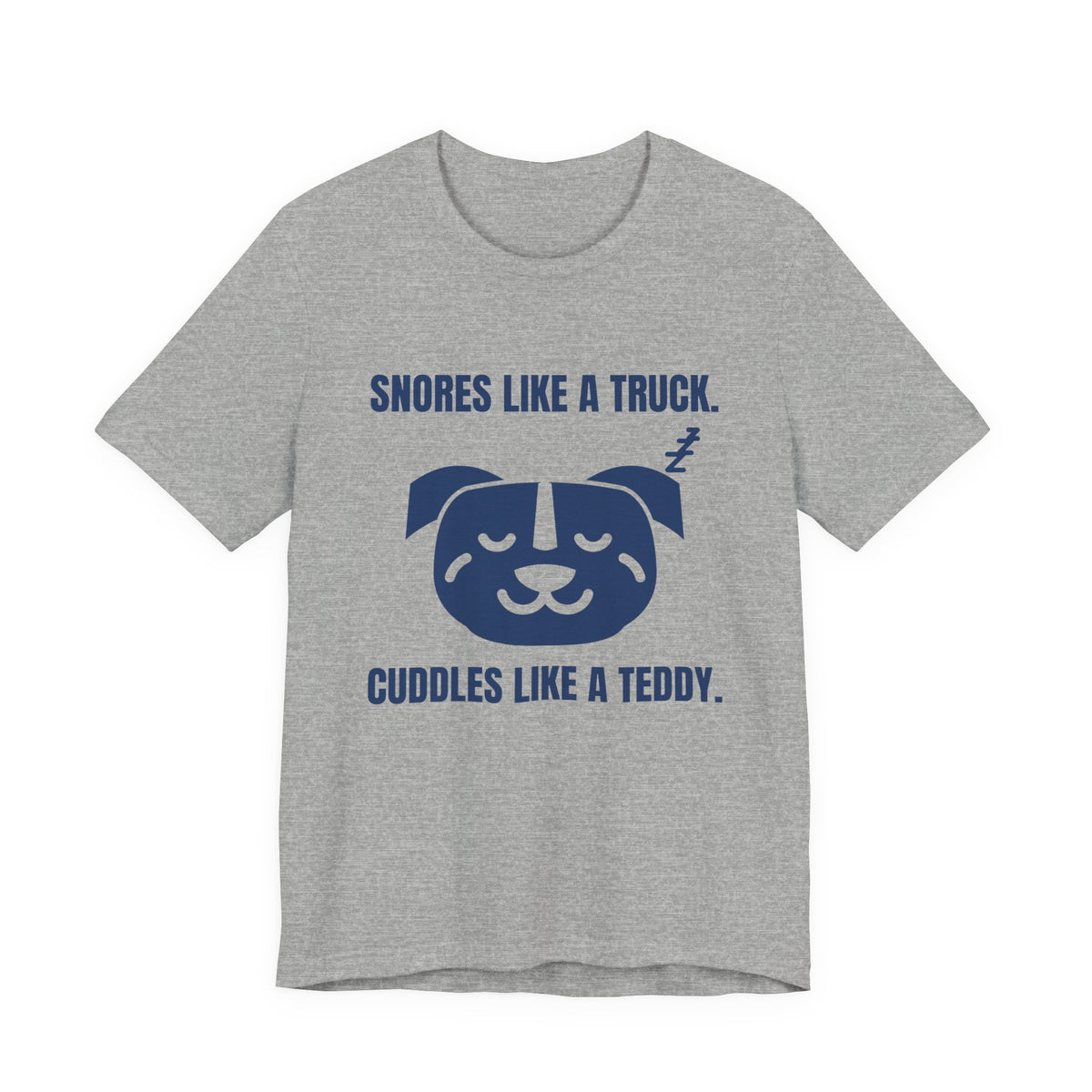 Snores Like a Truck Tee (Navy Blue Ink)