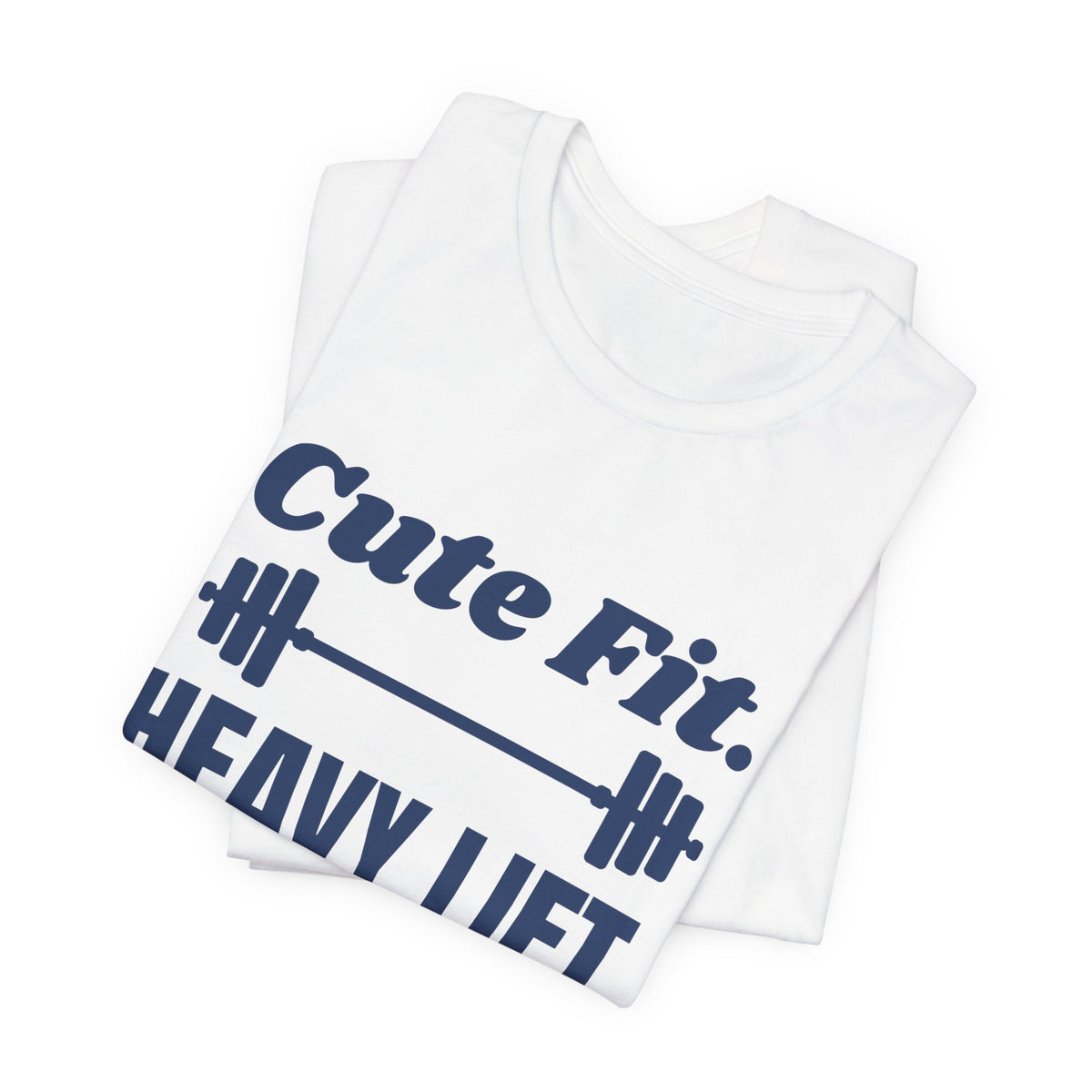Cute Fit. Heavy Lift Tee (Navy Blue Ink)