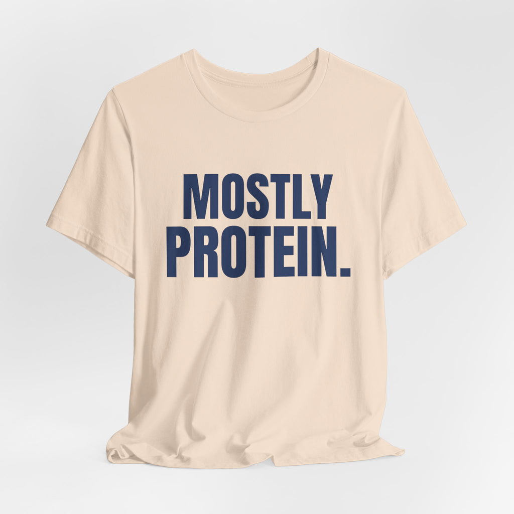 Mostly Protein Tee (Navy Blue Ink)
