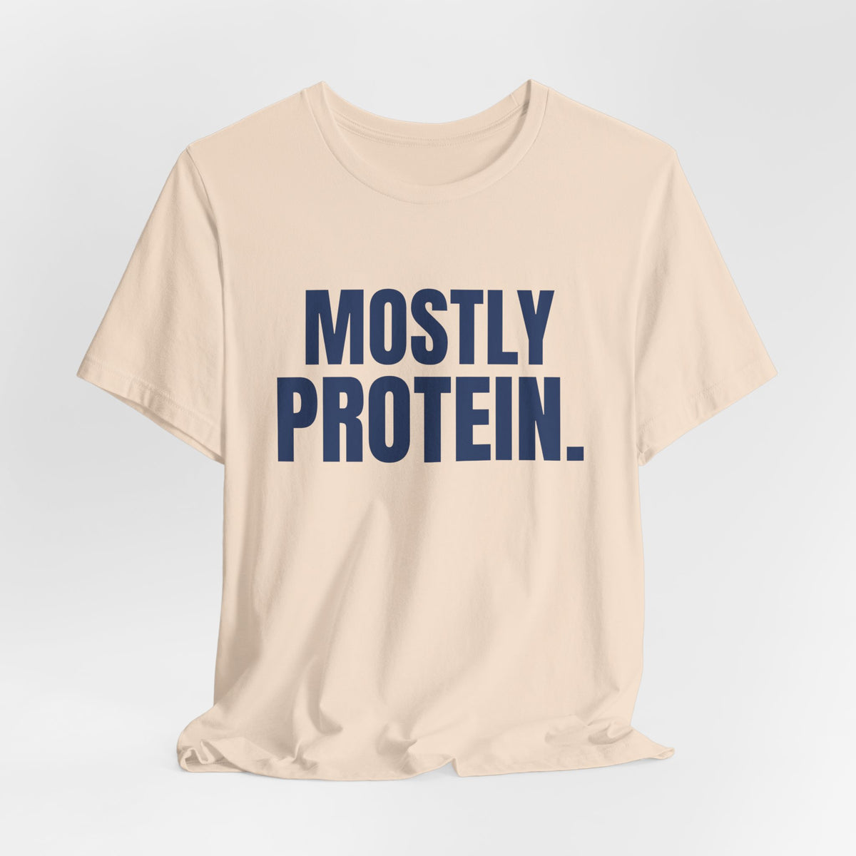 Mostly Protein Tee (Navy Blue Ink)