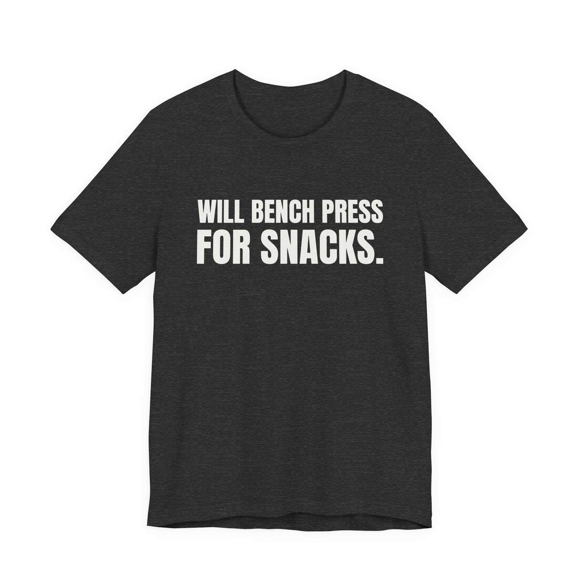 Will Bench Press for Snacks Tee (Dark)