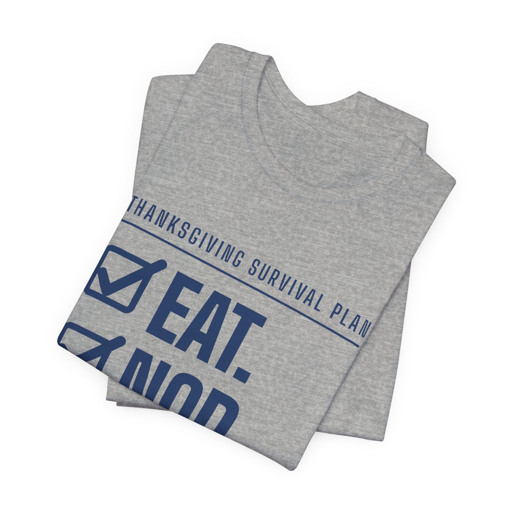 Eat. Nod. Leave. Tee (Navy Blue Ink)