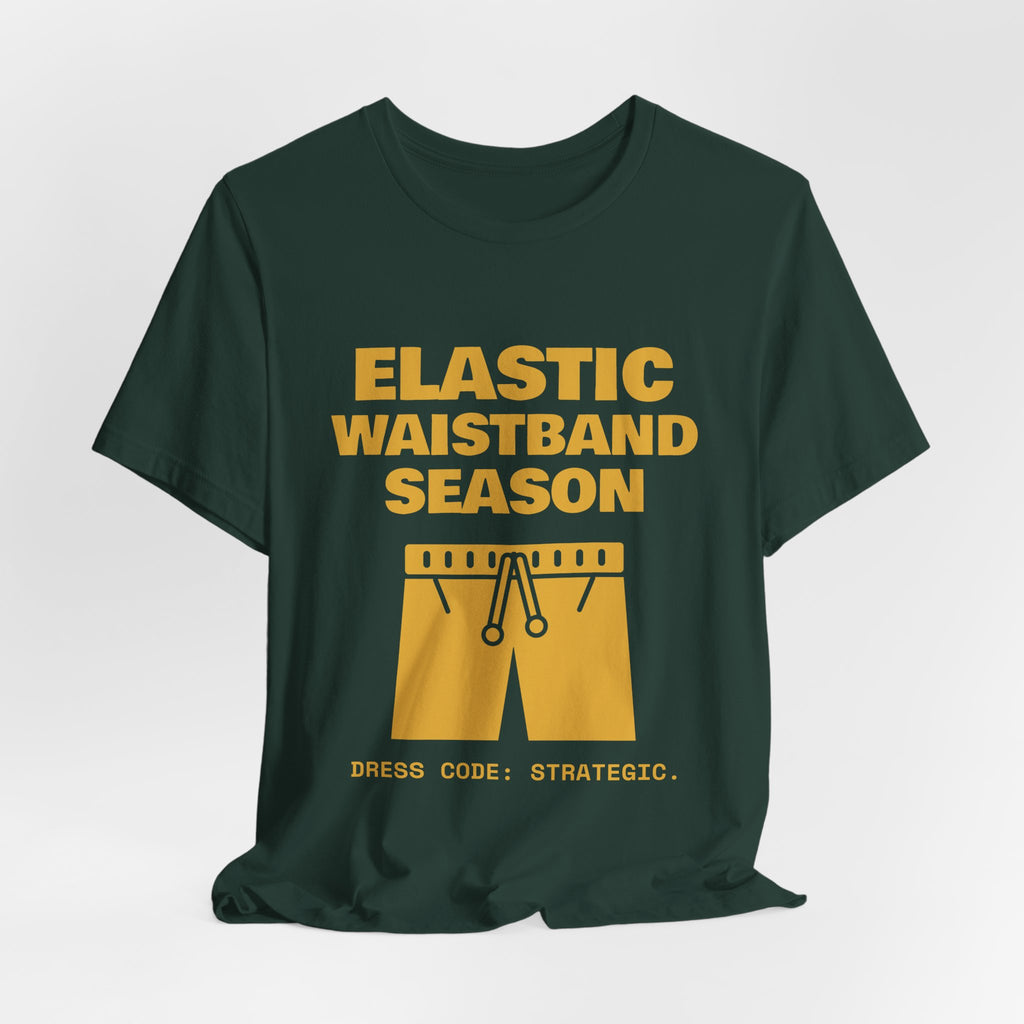 Elastic Waistband Season Tee (Gold)