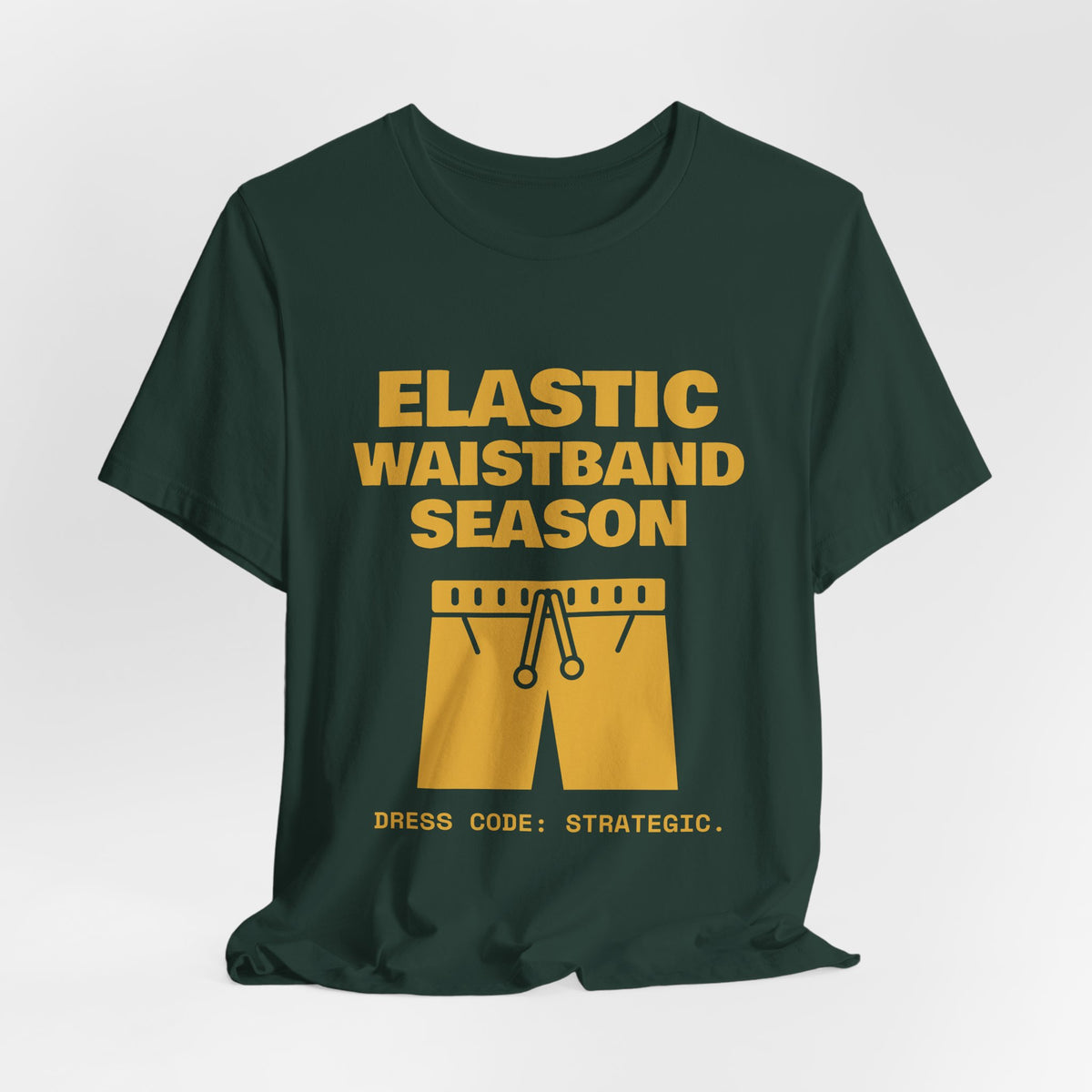 Elastic Waistband Season Tee (Gold)