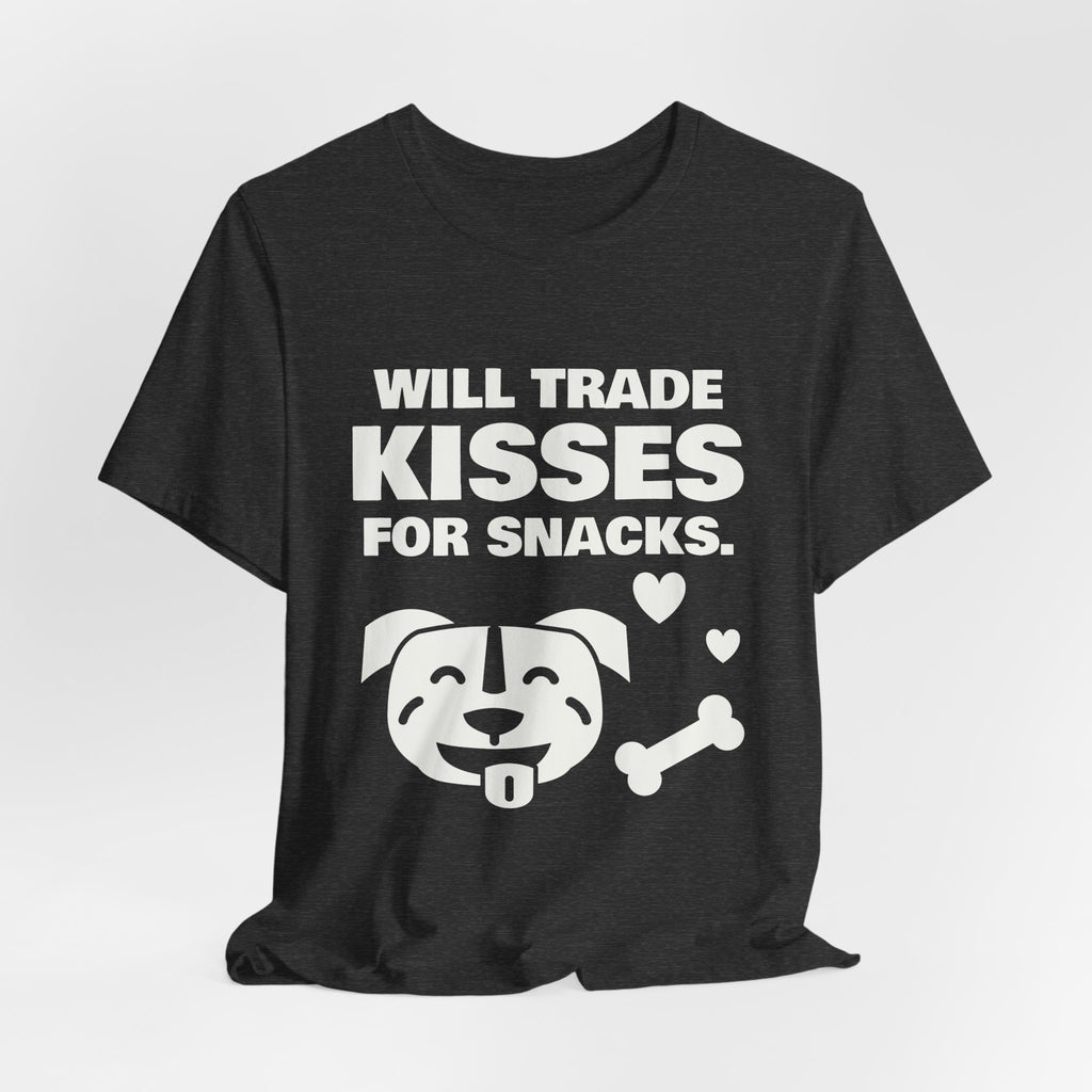 Will Trade Kisses for Snacks Tee (Dark)