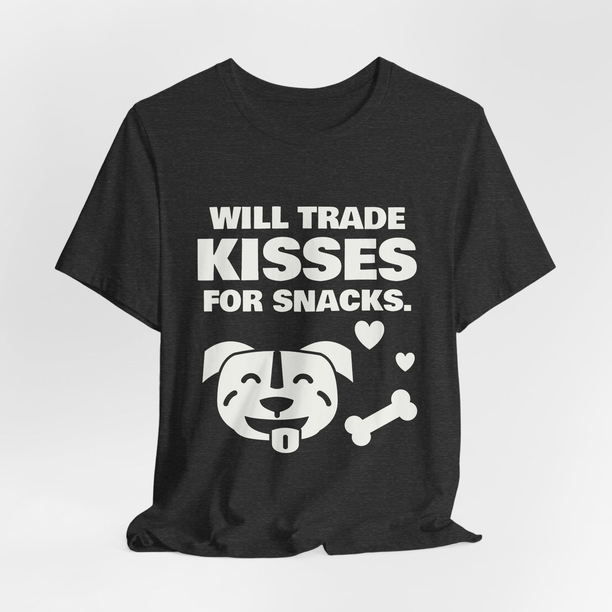Will Trade Kisses for Snacks Tee (Dark)